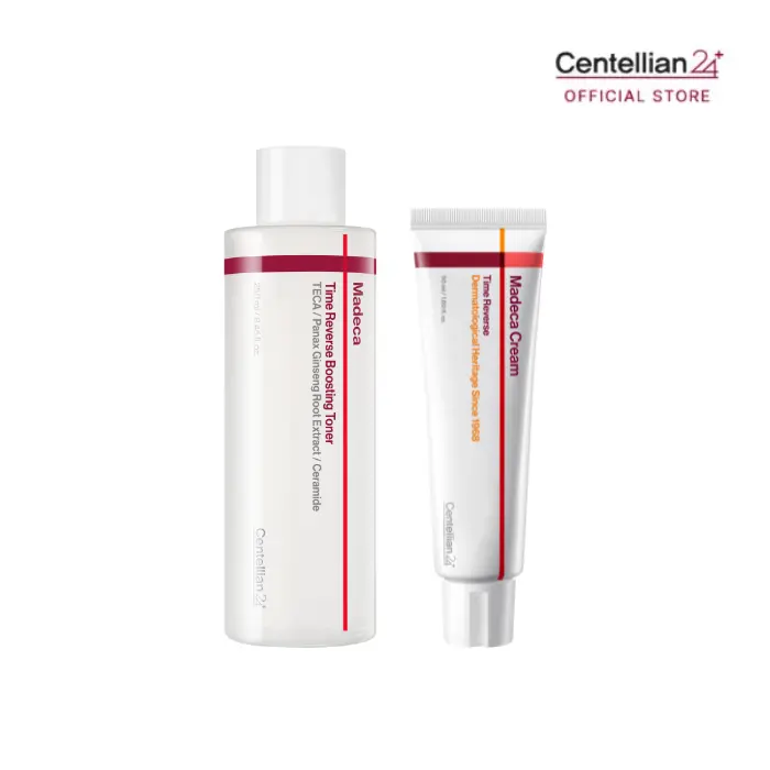 [Centellian24] Madeca Time Reverse Boosting Duo | Madeca Time Reverse Boosting Toner 250ml + Madeca Cream Time Reverse 50ml OR Madeca Cream Time Reverse Zero 80ml | Firming, Hydration & Barrier Care | Korean Skincare