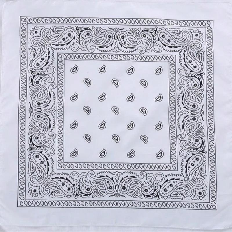 1PCS Paisley Bandana Scarf – Classic Retro Street Style, Multiple Colors Square Bandana, Headwear, Neckerchief, Pocket Square, 1pc