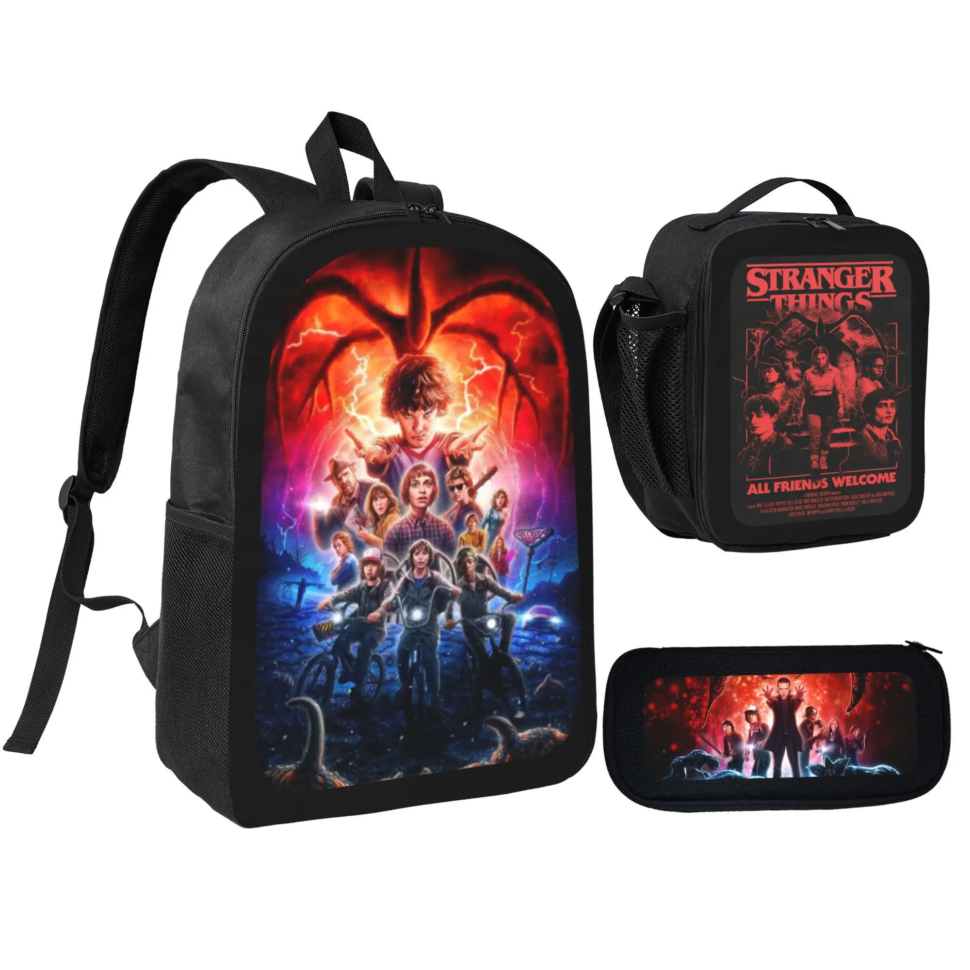 Stranger Things Laptop Backpack Lightweight School Bag for Students Outdoor Sports Travel