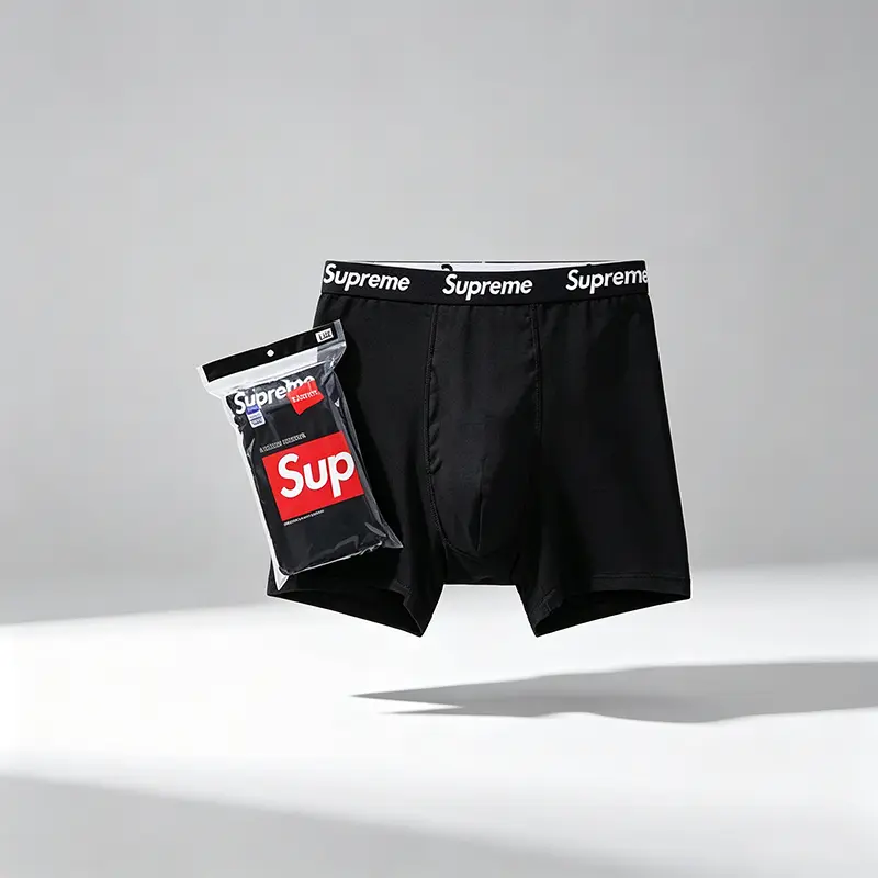 Supreme x Hanes Men's Boxer Briefs (4 Pack) 'White/Black' Supreme x Hanes Men's Boxer Briefs (4 Pack) 'White/Black'