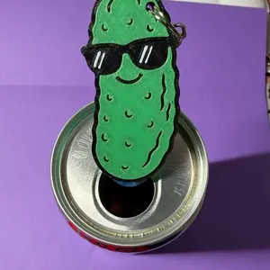 Pickle Pop Can Opener/ Soda Tab Opener Keychain
