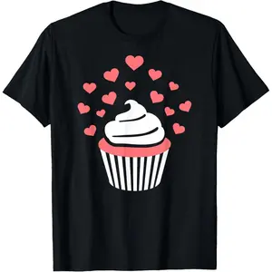 Cupcake with hearts T-Shirt