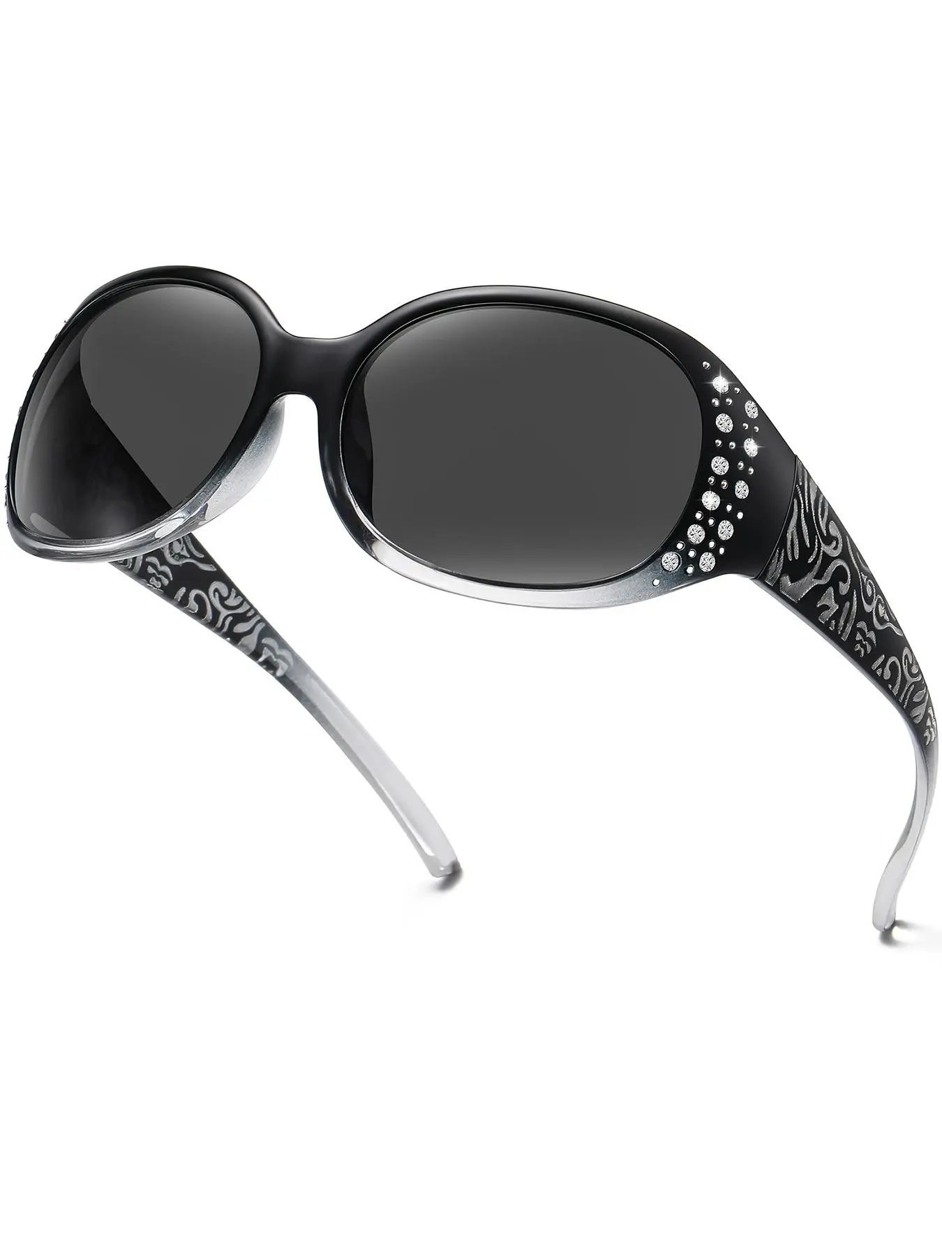 Metal Frame Retro Oval Rhinestone Sunglasses UV400 Protection 2025 New Women main image 4