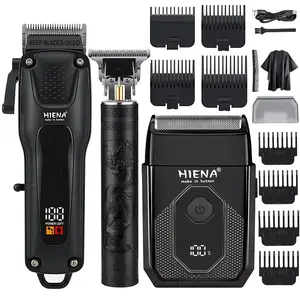 HIENA 3-in-1 Professional Grooming Kit｜Electric Haircut, Beard Trimming, Styling, Suitable for Home and Salon Use, USB Fast Charging and Portable, One Box to Create Professional Hairstyles
