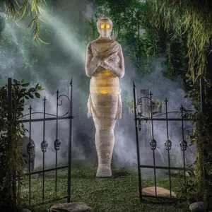 Light-Up Standing Mummy Halloween Decoration, 6 Ft