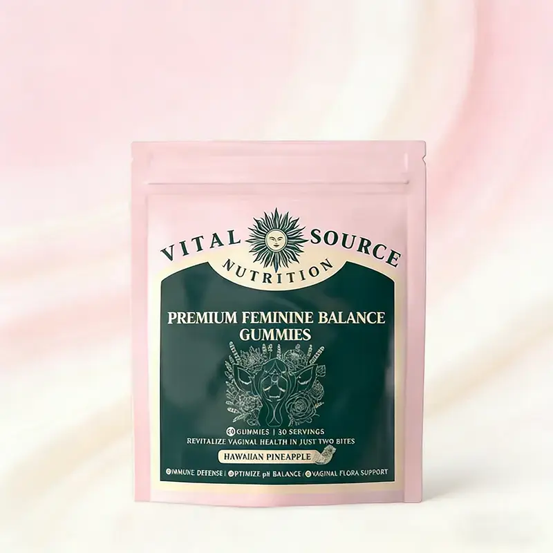 [Flash sale : 1/2/3 Pack] Vital Source Nutrition Women's Wellness Gummies Hawaiian Pineapple Flavor Probiotic Cranberry Extract for pH Balance & Intimate Health Support 30 Servings