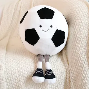 Football Doll Plush Toy, Cute Cartoon Style, Portable Design, Ideal Gift for Kids, Soft and Cozy Indoor Pillow, Soft Cuddly Gift