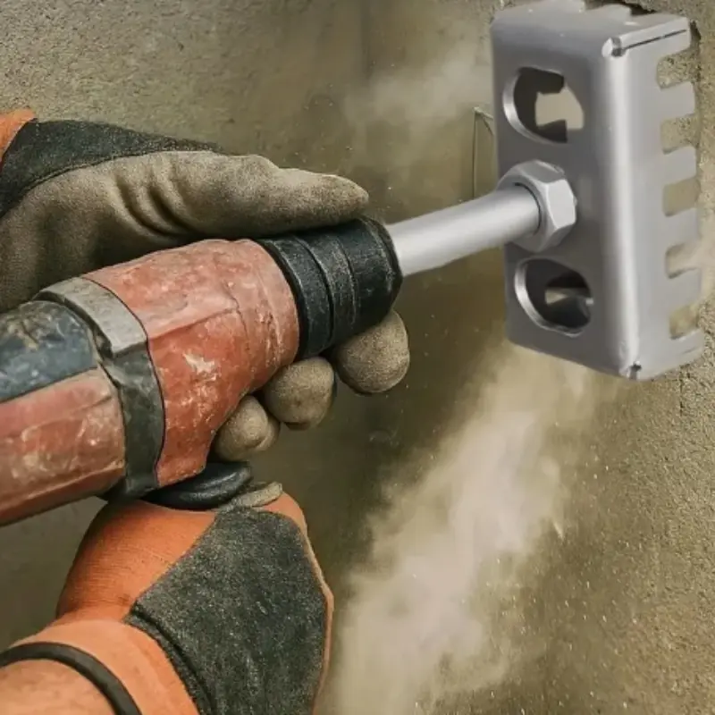 Manual Rotating Hole Saw with Ergonomic Handle, Durable Structure for Precise Cutting Bricks & Concrete Walls, DIY & Professional Use