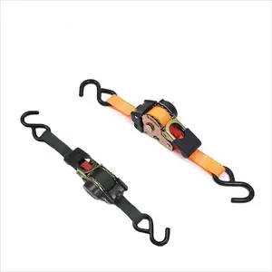Heavy Duty 2M Auto Retracting Ratchet Tie Downs Universal Motorcycle Car Cargo Control Straps