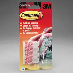 3M Company Mmm17024 3M Command Poster Strips 12 Stri Ps Per Pack
