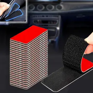 24 Sets Heavy-Duty Hook and Loop Strips with Adhesive Fasteners, Heat-Resistant, for Walls,EZ Passes,Sofa Cushions, Floor Mats,Furniture,Carpet and (3.2''x1.2'')