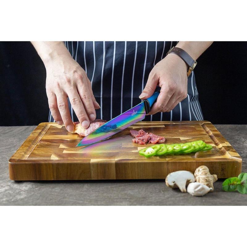 Kitchen Knife Set - Blue Handle