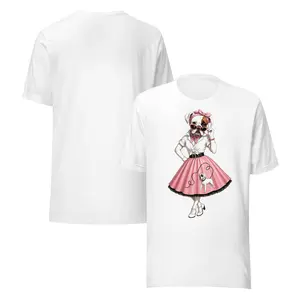 Boxer Energy Retro Girl Tee | Women’s Vintage Boxer Dog T-Shirt