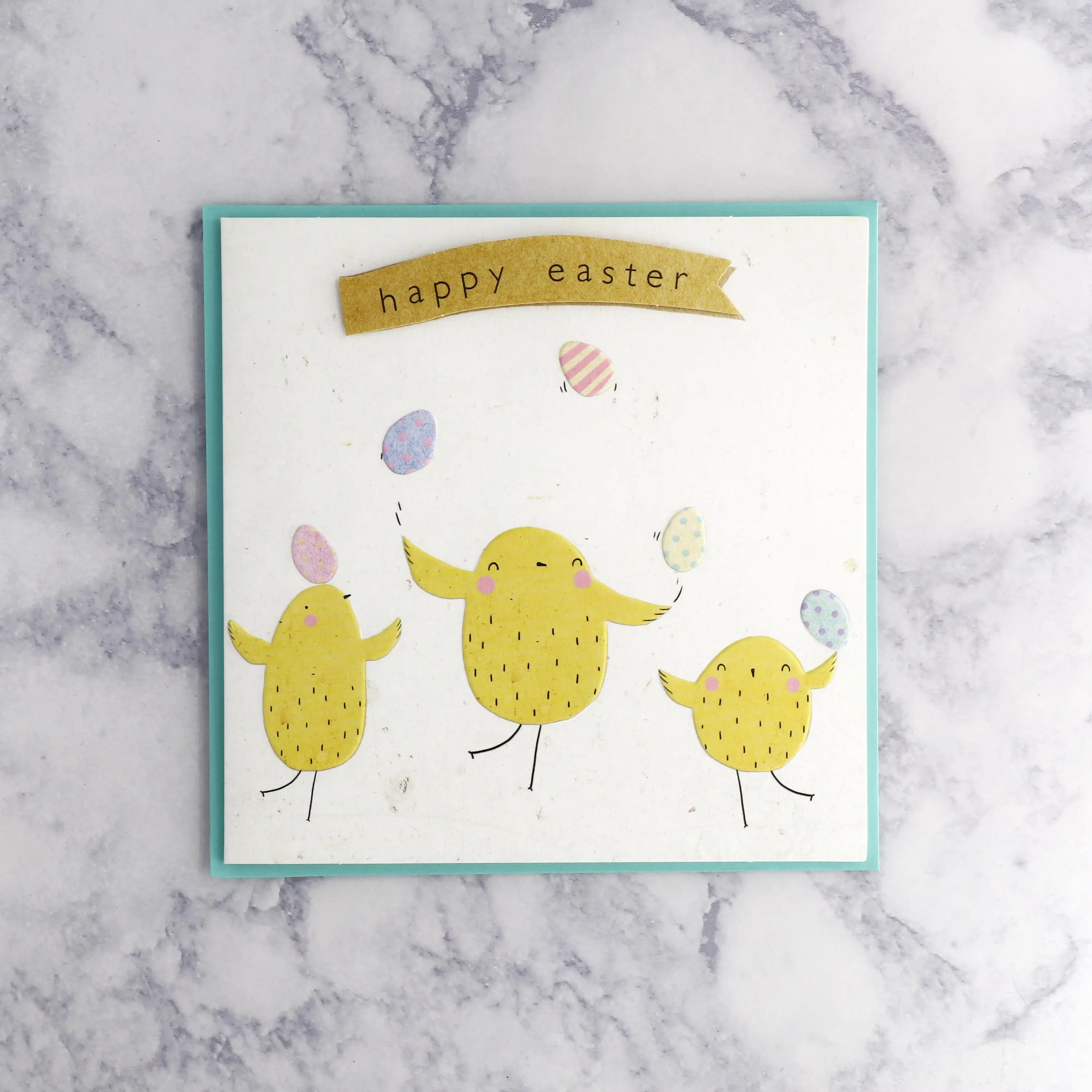 Three Chicks Easter Card