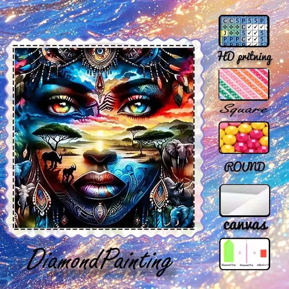 DIY 5D flocked diamond painting kit, AB diamonds, fairy dust diamonds, crystal diamonds, flowers, stars, background, diamond embroidery, Stylish embroidery, special craft diamond art set, wall decor, gift for family, loved ones, friends.