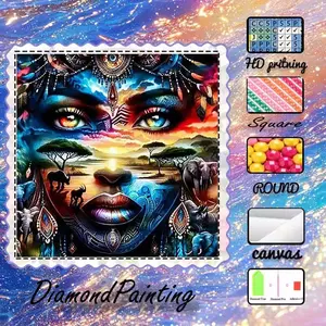 DIY 5D flocked diamond painting kit, AB diamonds, fairy dust diamonds, crystal diamonds, flowers, stars, background, diamond embroidery, Stylish embroidery, special craft diamond art set, wall decor, gift for family, loved ones, friends.