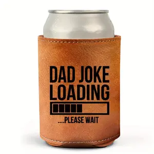 Funny Premium Faux Leather Can Cooler, Dad Joke Gift, Birthday Gifts for Dad From Daughter, Fun Gifts for Dad From Son, Christmas Gifts for Dad