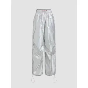 Cider [size 2-10] Woven Mid Rise Drawstring Straight Leg Trousers