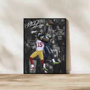 Richard Sherman Seahawks Poster Football Art. NO FRAMED