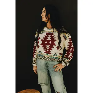 Aztec Jacquard pattern sweater