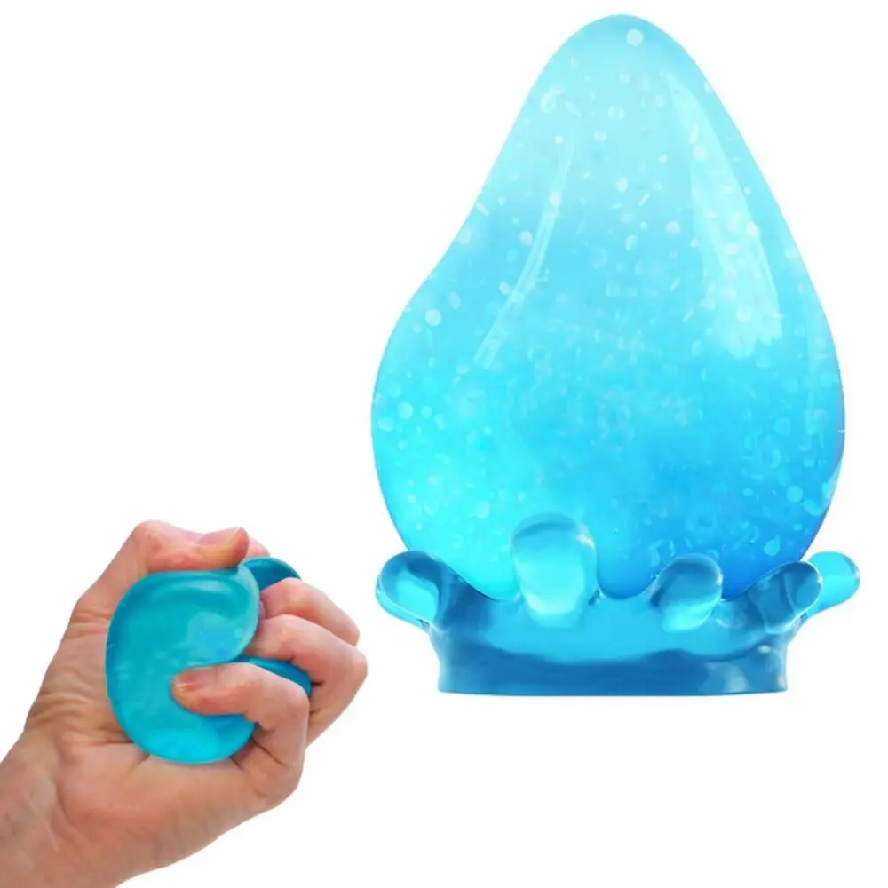 Squeeze Relief Pinch Waterdrop Squeeze Toy Teens Adults Fun Pinch with Holder Kids Soft Stress Maltose