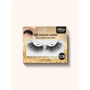 Absolute New York Poppy & Ivy 6D Darling Lashes 25mm Eyelashes- Ultra Volume Faux Mink