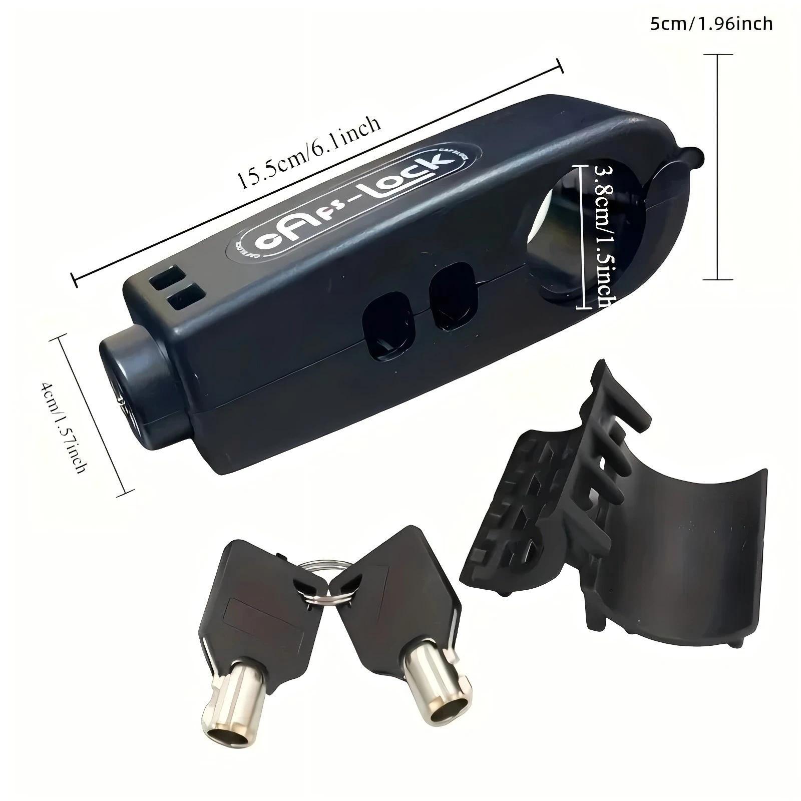 Bike Anti-Theft Lock Electric Bicycle Brake Handlebar Grip Lock Portable Prevent Theft Bike Motorcycle Locks Cycling Accessories