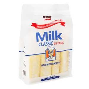 Korean Milk Rice Snacks, 24-Pack Individually Wrapped Healthy Non-Fried Treats - Premium, Light, Crispy, Kid-Safe Healthy Snack, Milk Rice Snack
