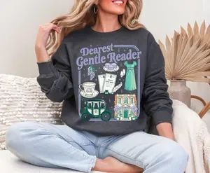 Dearest Gentle Reader Sweatshirt | Book Sweatshirt | Bridgerton Sweatshirt | Lady Whistledown Sweatshirt | Bridgerton Fan Gift | Bridgerton