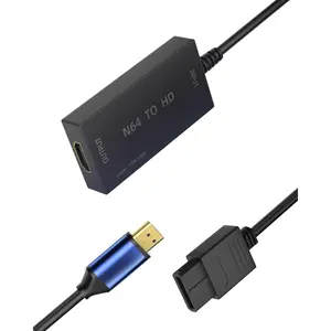HDMI Converter for N64, Gamecube, SFC & SNES - Convert S-Video to HDMI (Cleaner Output Than RCA Composite) - Plug & Play Adapter with 1.5m HDMI , No External Power Required