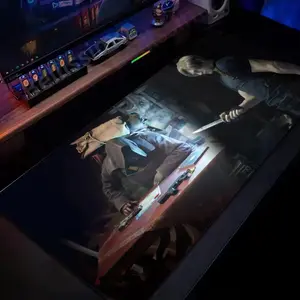 Resident Evil 4 Game Mouse Pad, Keyboard Mat, Resident Evil Leon S. Video Game Desk Mat, Resident Evil 4 Gaming Playmat For Computer Accessories, Gift For Gamers