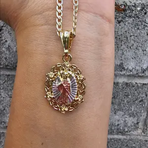 santa muerte beautiful pendant necklace