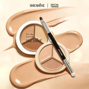 【L】SHESHINE——Contains 15% moisturizing essence, blendable shades, perfect coverage, and includes an applicator brush!  SS2005