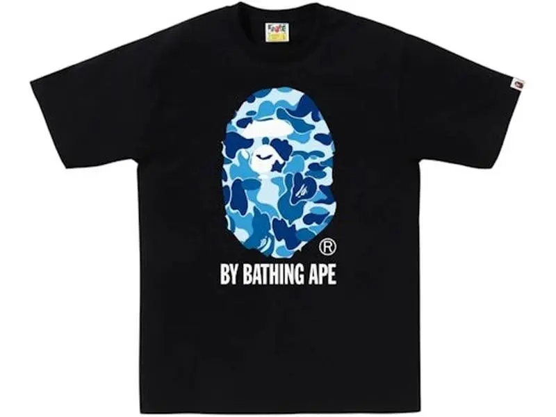 BAPE ABC Camo By Bathing Ape Tee (SS26)Men's T-Shirt featuring BAPE's signature Color Camo pattern. Made from 100% cotton.  COLOR CAMO COLLEGE TEE MENS