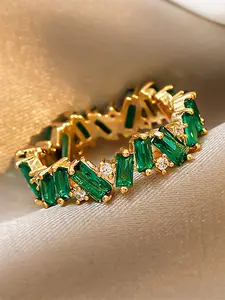 Rhinestone Decorated Rings for Women, Fashion Jewelry for Party, Daily Clothing Decor, Trendy All-match & Exquisite Wedding Party Girlfriend Gifts Jewelry, Elegant Ring