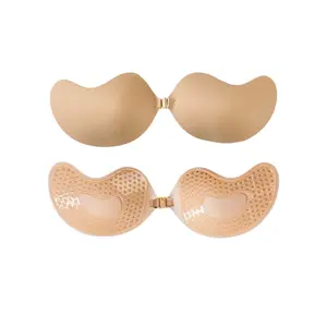 Women Mango  Silicone Bra Stickers, Invisible Self Adhesive Nipple Covers, Push Up Breast Lifting Pasties, Soft Breathable Skin-Friendly Reusable Seamless No Trace Breast Pads, Comfort Fit for Wedding Dress, Evening Gown, Summer Outfits & Daily Party Wear