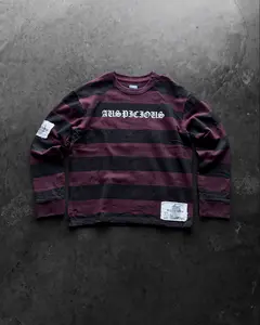 NIGHTMARE LONGSLEEVE - MENSWEAR VINTAGE STREETWEAR ATHLETIC OVERSIZED CREWNECK SWEATSHIRTS TOPS PULLOVER COTTON DISTRESSED