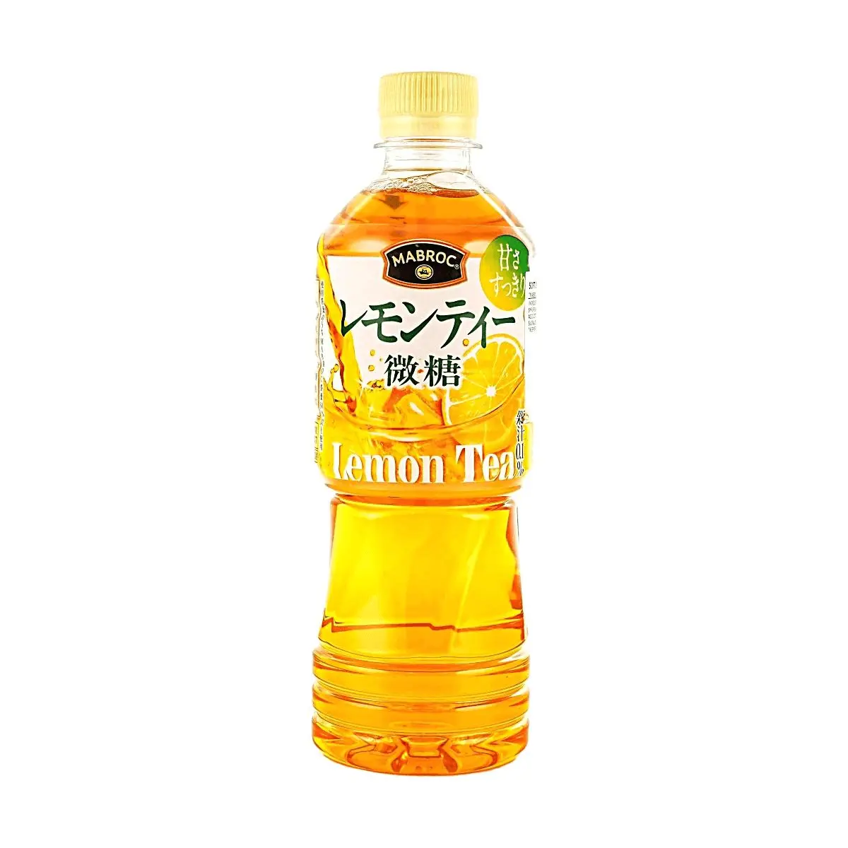 POKKA Sapporo MABROC Iced Lemon Tea Drink - Low Sugar, 500ml Bottle - Refreshing Real Lemon Flavor, Japanese Convenience Store Favorite