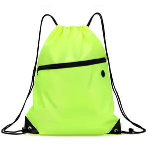 Oxford cloth drawstring backpack large capacity outdoor sports fitness bag men's and women's lightweight backpack waterproof schoolbag