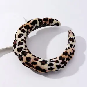 Spa Sponge Leopard Animal Scalloped Headband