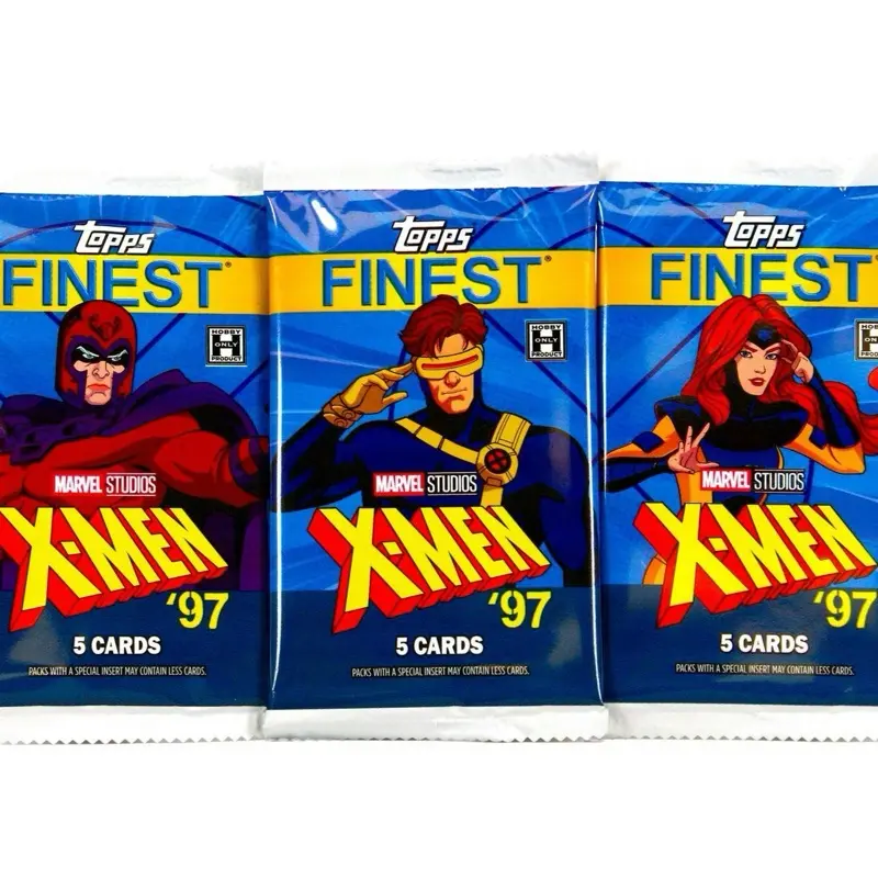 Topps Finest X-men 97 Collectible Hobby Box - 1 Pack with 5 Cards Featuring Unique Pieces from the Series