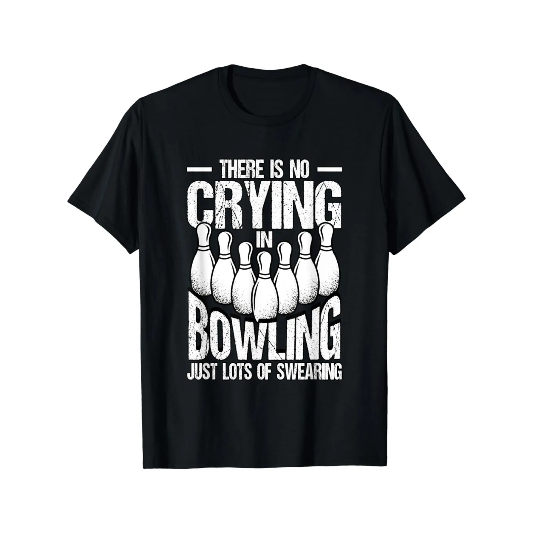 Funny Bowling Alley T-Shirt - Casual Short Sleeve unisex soft cotton short sleeve t shirt, vintage graphic casual tee for men women teens, perfect birthday holiday gift for camping travel gym daily street casual wear