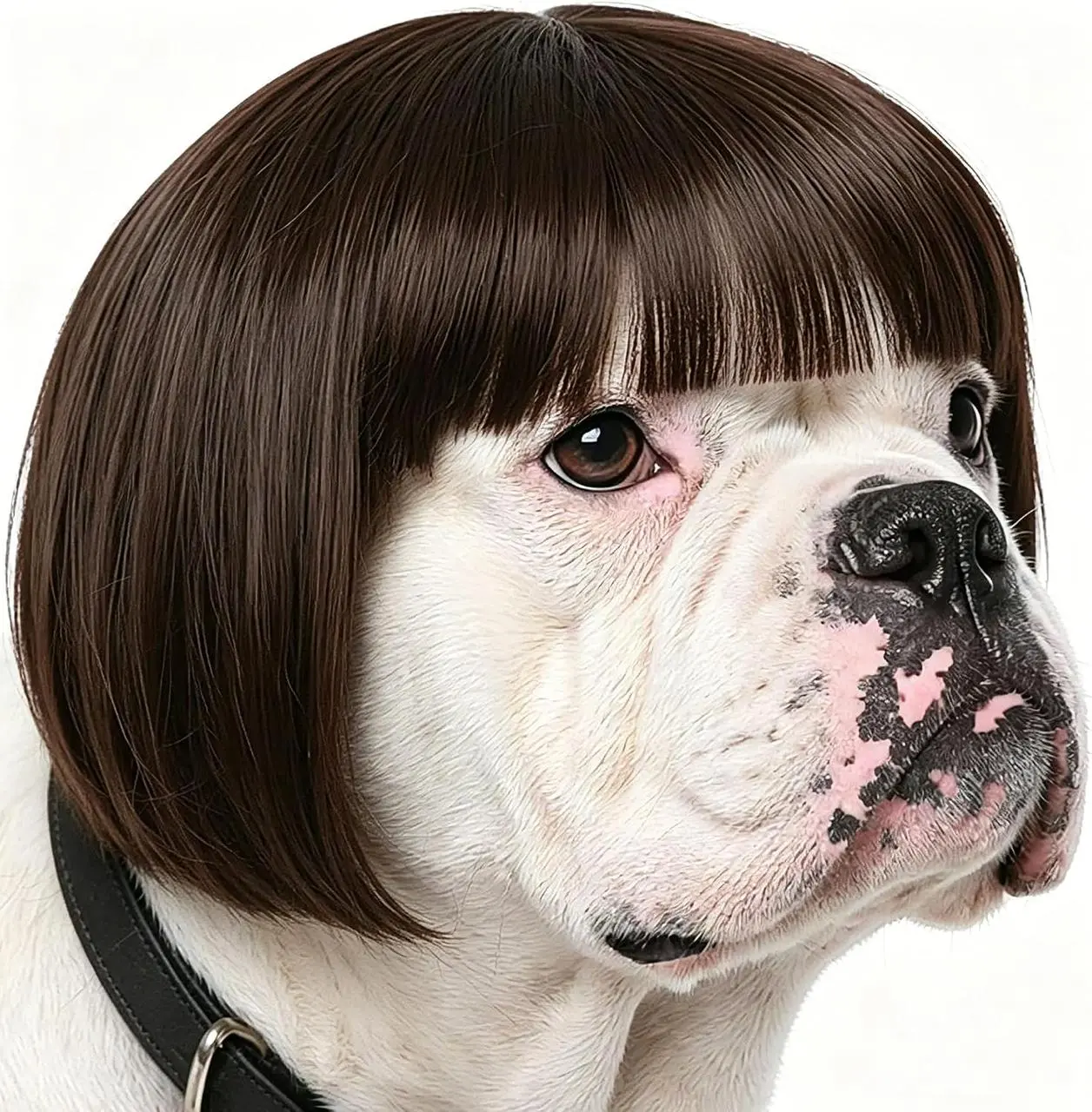 Dog Wig Halloween Costume with Adjustable Elastic Band for Small, Medium, Large Pets Trimable funny dog cat headwear with head girth of 12-22 inches for Halloween decorations, Christmas, parties, festivals
