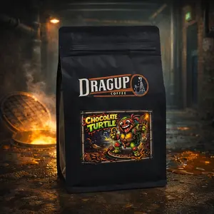 Drag Up Coffee Chocolate Turtle Medium Roast 84 Grade Arabica Drag Up Coffee Chocolate Turtle Medium Roast 84 Grade Arabica