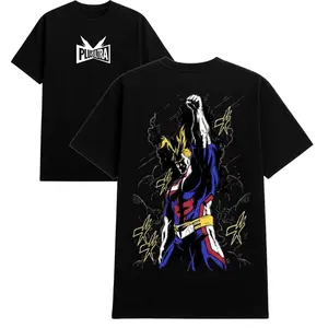 My Hero Academia – All Might “Plus Ultra” T-Shirt, Hoodie & Sweater – Front Print Plus Ultra Logo & Back Print All Might Power-Up Pose with Lightning Effects | Unisex Sizes S–5XL Anime Streetwear Gift for MHA Fans