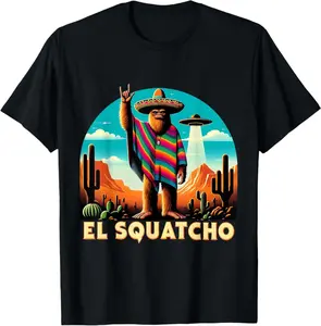 Funny El Squatcho Desert Cactus Costume T-Shirt