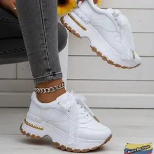 Meli - Luxury White and Gold Sneakers – New 2026 Collection: Premium Quality Made in Colombia with High-End Comfort