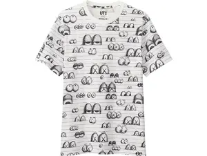 Kaws x Uniqlo All Over Eyes Tee White