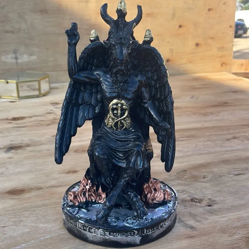 9” inches Baphomet Black