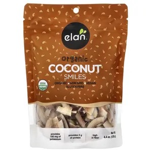 Elan Organic Coconut Smiles, 4.4 oz (125 g)